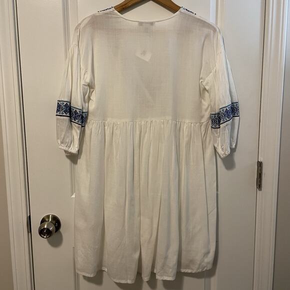 NWT Haute Hippie Women's Dress Oversized Mini Dress Size XS Coastal Cowgirl Boho - Picture 3 of 9